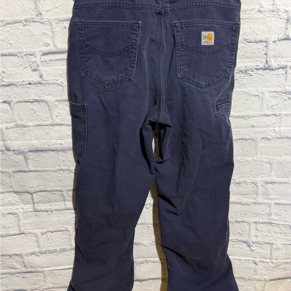 Men’s Carhartt Navy Work Pants, Size 36x34